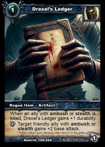 Drexel's Ledger (Rogue Item - Artifact)