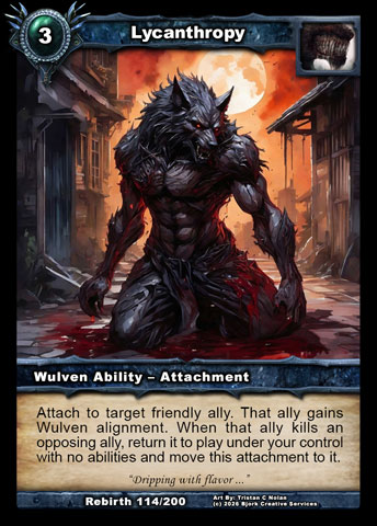 Lycanthropy (Wulven Ability - Attachment)