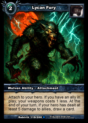 Lycan Fury (Wulven Ability - Attachment)