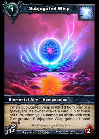 Subjugated Wisp (Elemental Ally - Homunculus)
