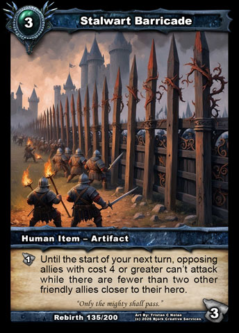 Stalwart Barricade (Human Item - Artifact)