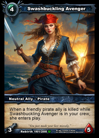 Swashbuckling Avenger (Neutral Ally - Pirate)