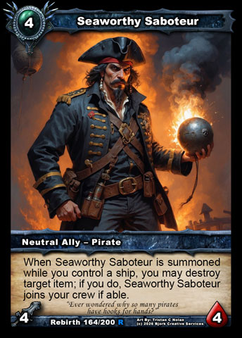 Seaworthy Saboteur (Neutral Ally - Pirate)