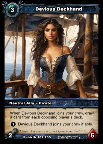 Devious Deckhand (Neutral Ally - Pirate)