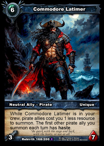 Commodore Latimer (Neutral Ally - Pirate)
