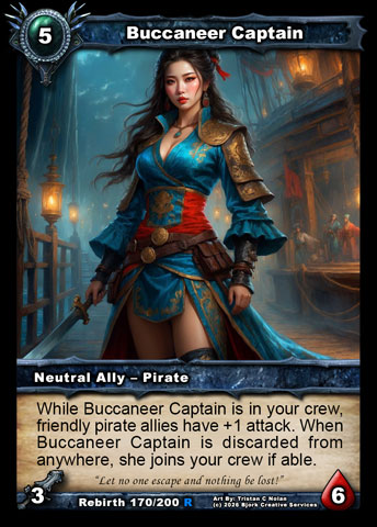 Buccaneer Captain (Neutral Ally - Pirate)