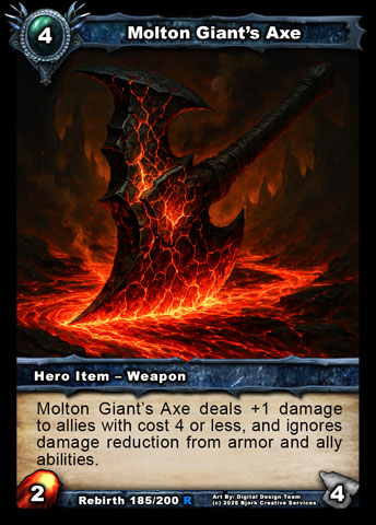Molton Giant's Axe (Neutral Item - Weapon)