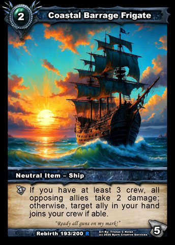 Coastal Barrage Frigate (Neutral Item - Ship)