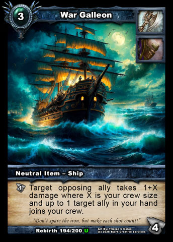 War Galleon (Warrior, Priest Item - Ship)