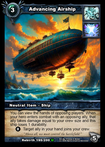 Advancing Airship (Mage, Elemental Item - Ship)