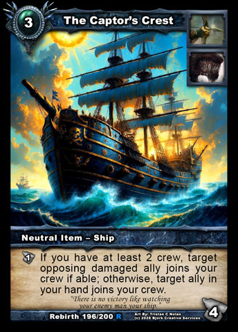 The Captor's Crest (Hunter, Wulven Item - Ship)