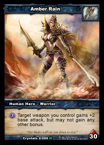 Amber Rain (Human Warrior Hero)