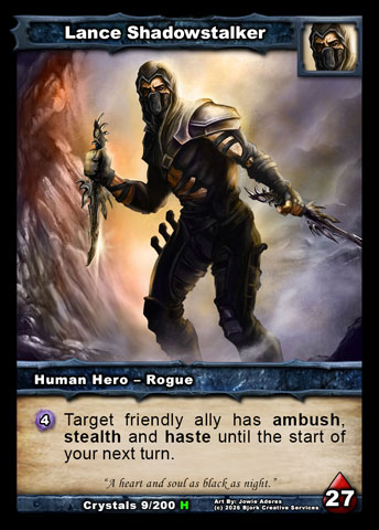 Lance Shadowstalker (Human Rogue Hero)