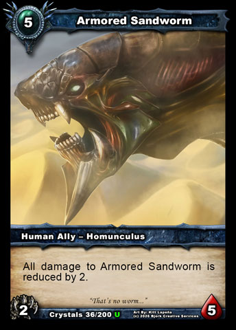 Armored Sandworm (Human Ally - Homunculus)