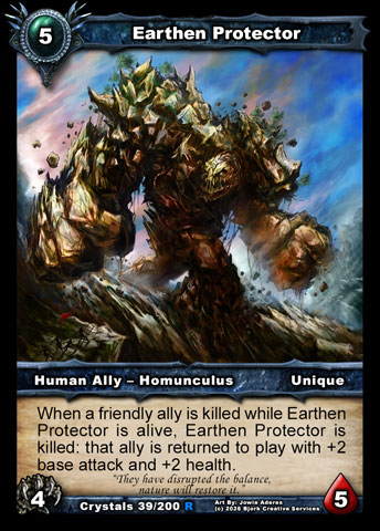 Earthen Protector (Human Ally - Homunculus)