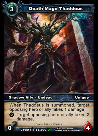 Death Mage Thaddeus (Shadow Ally - Undead)
