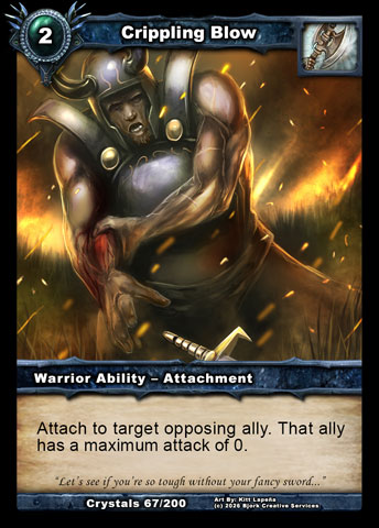 Crippling Blow (Warrior Ability - Attachment)