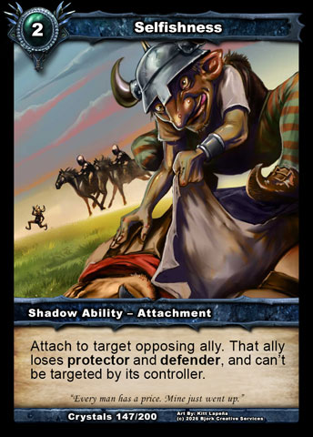 Selfishness (Shadow Ability - Attachment)