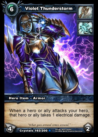 Violet Thunderstorm (Warrior, Mage Item - Armor)