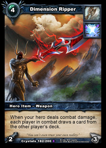 Dimension Ripper (Warrior, Elemental Item - Weapon)