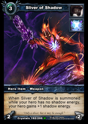Sliver of Shadow (Wulven, Elemental Item - Weapon)