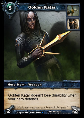 Golden Katar (Hunter, Rogue Item - Weapon)