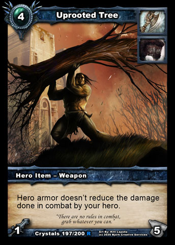Uprooted Tree (Warrior, Wulven Item - Weapon)