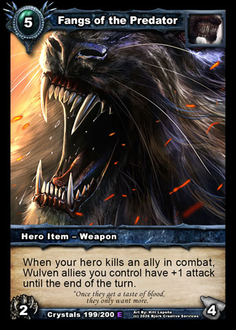 Fangs of the Predator (Wulven Item - Weapon)