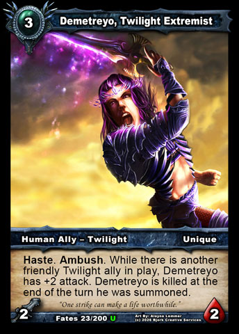Demetreyo, Twilight Extremist (Human Ally - Twilight)