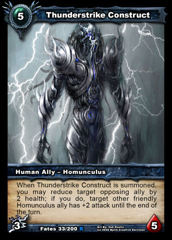 Thunderstrike Construct (Human Ally - Homunculus)