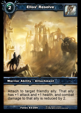 Ellos' Resolve (Warrior Ability - Attachment)