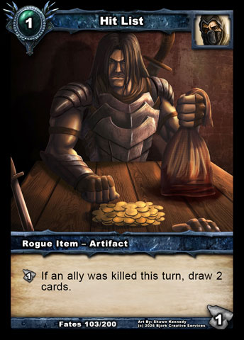 Hit List (Rogue Item - Artifact)