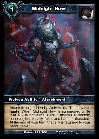 Midnight Howl (Wulven Ability - Attachment)