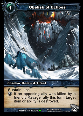Obelisk of Echoes (Shadow Item - Artifact)