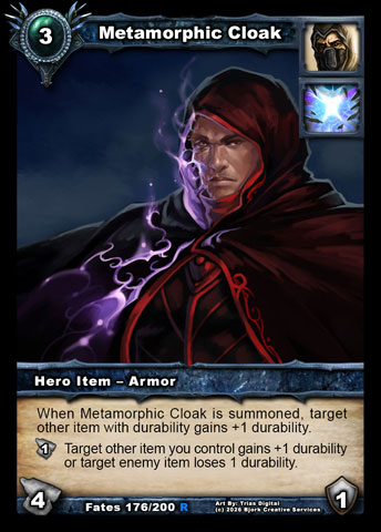 Metamorphic Cloak (Rogue, Elemental Item - Armor)