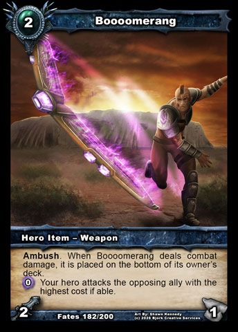 Boooomerang (Neutral Item - Weapon)