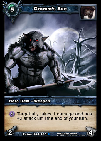 Gromm's Axe (Wulven Item - Weapon)